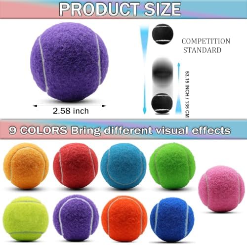 Tennis Balls, 20 Pack Training Tennis Balls,High Elasticity Practice Tennis for Beginner, Exercise Playing Balls for Pet Dog