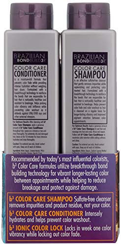B3 Brazilian Bondbuilder Color Care Shampoo & Conditioner with Color Lock,28.75 fl oz.(3 Count)