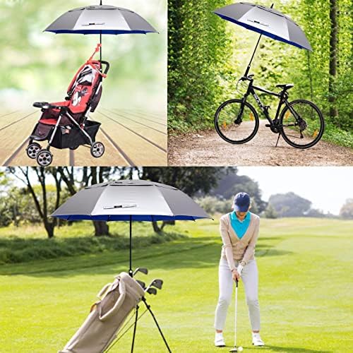 G4Free 47/54/62/68 Inch UV Protection Golf Umbrella Auto Open Vented Double Canopy Oversize Extra Large Windproof Sun Rain Umbrellas
