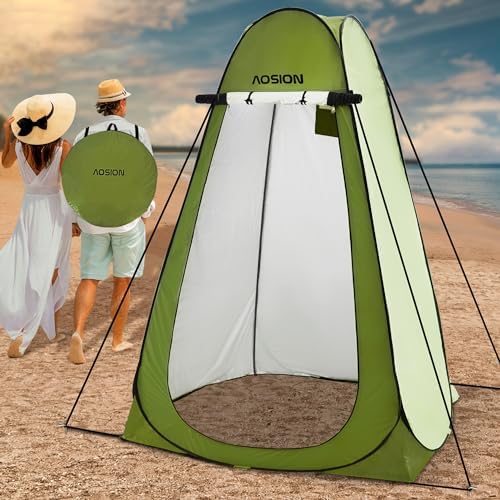 AOSION Privacy Shower Tent,Pop Up Changing Tent,Camp Bathroom Changing Dressing Room,Sun Sunshade Canopy Outdoor Rain Shelter for Camping Hiking Beach Picnic Fishing.