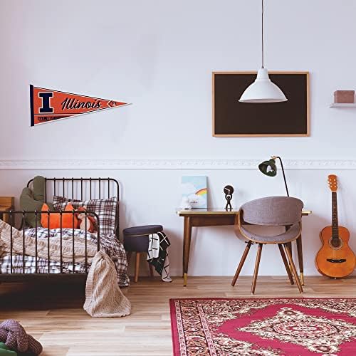 Rico Industries NCAA Classic 12" x 30" Felt Wall Décor Pennant - Great for Home/Bed Room/Man Cave Décor