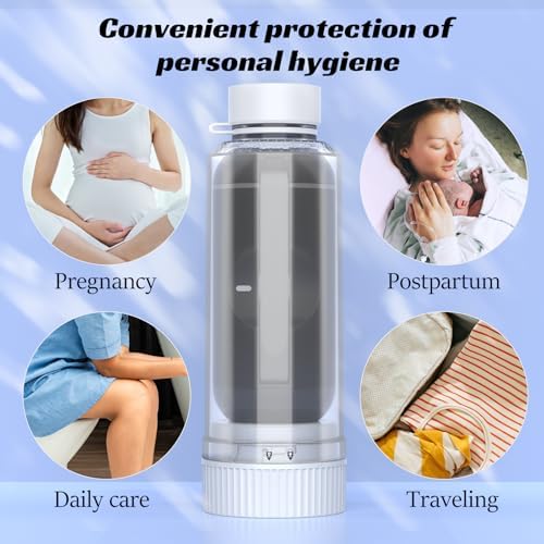 Portable Bidet for Travel, VITCOCO Rechargeable Electric Travel Bidet Sprayer with Adaptor, Waterproof High Pressure Handheld Bidet for Women Men Baby Cleaning