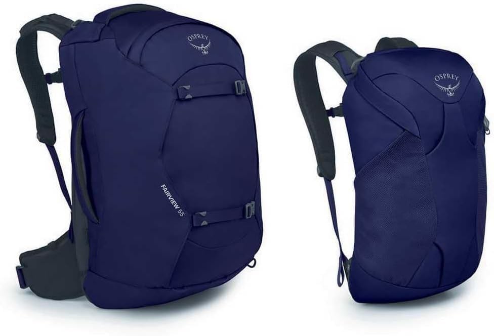 Osprey Fairview 55L Women's Travel Backpack, Winter Night Blue