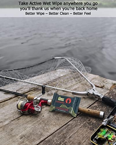 COMBAT WIPES Commando Black, Unscented Camouflage Wet Wipes | Thick, Ultralight, Biodegradable, Heavy Duty Cleansing Cloths for Camping, Military, Hunting & Backpacking (2 Pack)