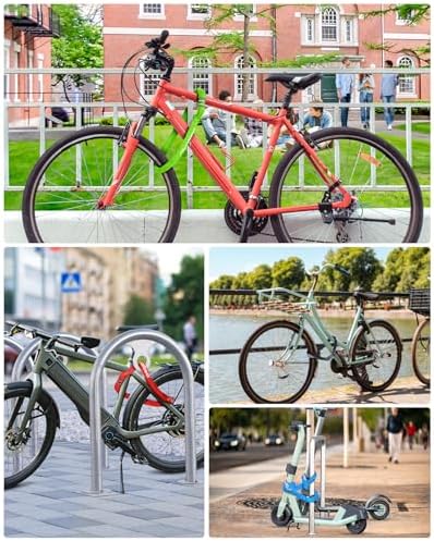 Sportneer Bike Lock: 5 Digit Combination High Security Anti Theft Bike Chain Lock - 3.2/3.6/4ft Heavy Duty Keyless Bicycle Lock for Bike, Motorcycle, Scooter, Door & Gate - 4/6mm Thick, Easy to Use