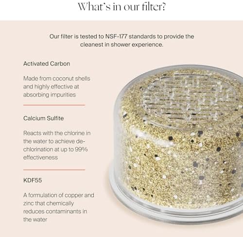 Canopy Filtered Shower Head - High Pressure Shower Head Filter for Hard Water - Shower Filter To Remove Impurities for Healthier Scalp, Skin & Hair - Reduce Dry Skin & Breakage - Black Shower Head