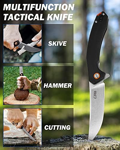 CJRB Folding Knife Gobi (J1906) AR-RPM9 Powder Steel G10 Handle Pocket Knife EDC Knife Black