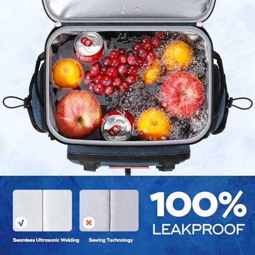 Maelstrom Backpack Cooler,Soft Lightweight Leakproof Cooler Backpack,50 Can Insulated Cooler Bag,Keeps 50 Cans Hot/Cold for Up to 16 Hours,Waterproof Lunch Backpack for Men Women-Blue