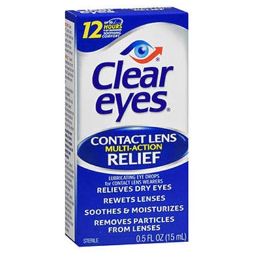 Special pack of 6 CLEAR EYES CLR CONTACT LEN REL 0.5 oz