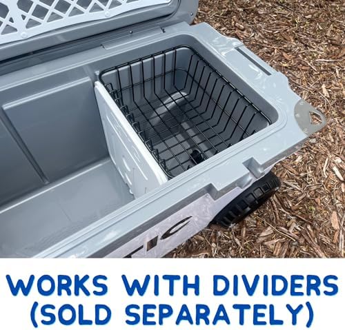 Cooler Basket for RTIC 32, 52, or 72 Qt Ultra-Light Coolers - Fits Coleman 54 Qt Steel Belted Cooler - Compatible with Dividers, Inserts, Straps, Locks, and Other RTIC Cooler Accessories