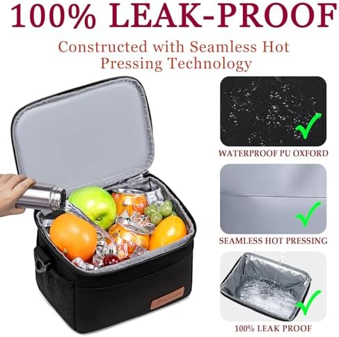 TuErcao 6 Can Mini Soft Cooler Bag for Beach Camping Travel Picnic Road Trip Leakproof Small Ice Chest, Insulated Cooler Lunch Box for Men Work
