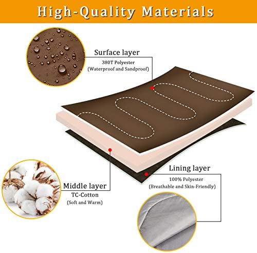 ECOOPRO Warm Weather Sleeping Bag - Portable, Waterproof, Compact Lightweight, Comfort with Compression Sack - Great for Outdoor Camping, Backpacking & Hiking-83 L x 30" W Fits Adults