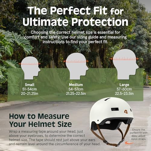 Retrospec Retrospec Dakota Bike Helmet - Skateboard Helmet Premium Protection Multi-Sport Bike, BMX, Skating, Scooter, and Skate Helmet