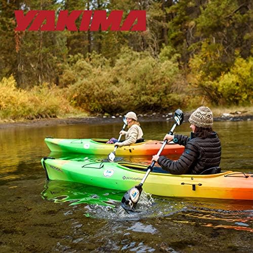 Yakima Car Roof Kayak Rack, Rooftop Mounted Carrier, 2 Kayaks, JayLow, Black