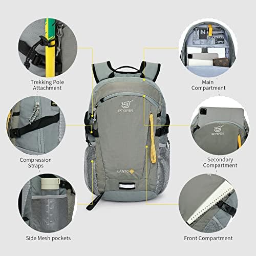 SKYSPER Small Hiking Backpack, 20L Lightweight Travel Backpacks Hiking Daypack for Women Men