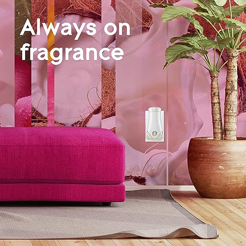 Glade PlugIns Scented Oil 10 Refills, Air Freshener, Exotic Tropical Blossoms, 10 x 0.67 oz, Packaging May Vary