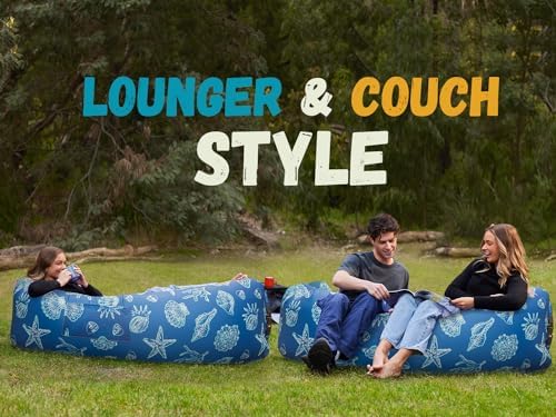 WEKAPO Inflatable Lounger Air Sofa Hammock-Portable,Water Proof& Anti-Air Leaking Design-Ideal Couch for Backyard Beach Traveling Camping Picnics & Music Festivals
