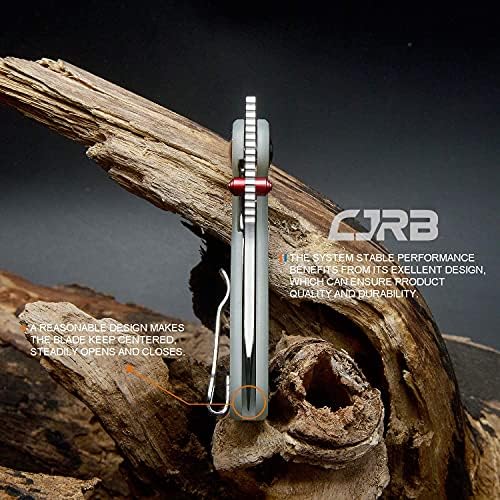 CJRB Maileah Pocket Knife with 2.39’’ AR-RPM9 Powder Steel Blade Folding Knife with G10 Handle Tactical Knife EDC Knife Pocket Knife for Men Ideal for Outdoor Survival Camping Hunting, 1918 Natural Green