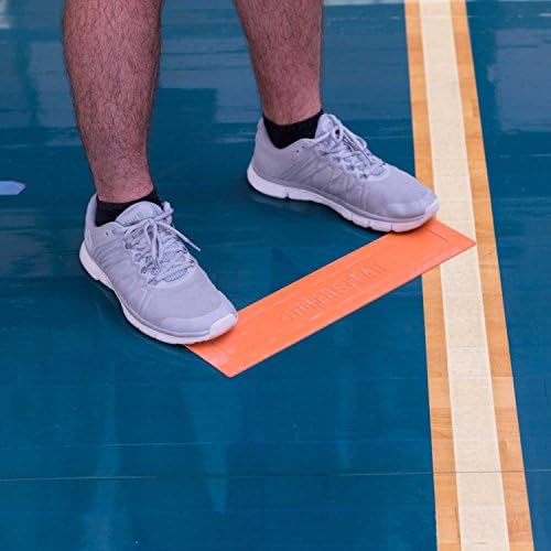 Champion Sports Throwdown Base Set: 5 Youth League Kids Baseball & Softball Rubber Throw Down Bases - Boys & Girls Training & Practice Equipment, Orange