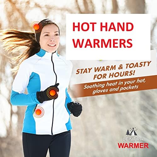 Hot Hand Warmers - 50 Count - 10 Hours Long Lasting Heat, Safe Natural Odorless Air Activated Heat Packs for Hands, Toes and Body - TSA Approved