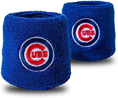 Franklin Sports MLB Team Licensed Baseball Wristbands - MLB Team Logo Sweat Wristbands - Great for Costumes + Uniforms - Pair