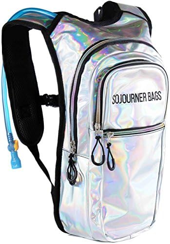 Sojourner Hydration Pack, Hydration Backpack - Water Backpack with 2l Hydration Bladder, Festival Essential - Rave Hydration Pack Hydropack Hydro for Hiking, Running, Biking, Festival Gear