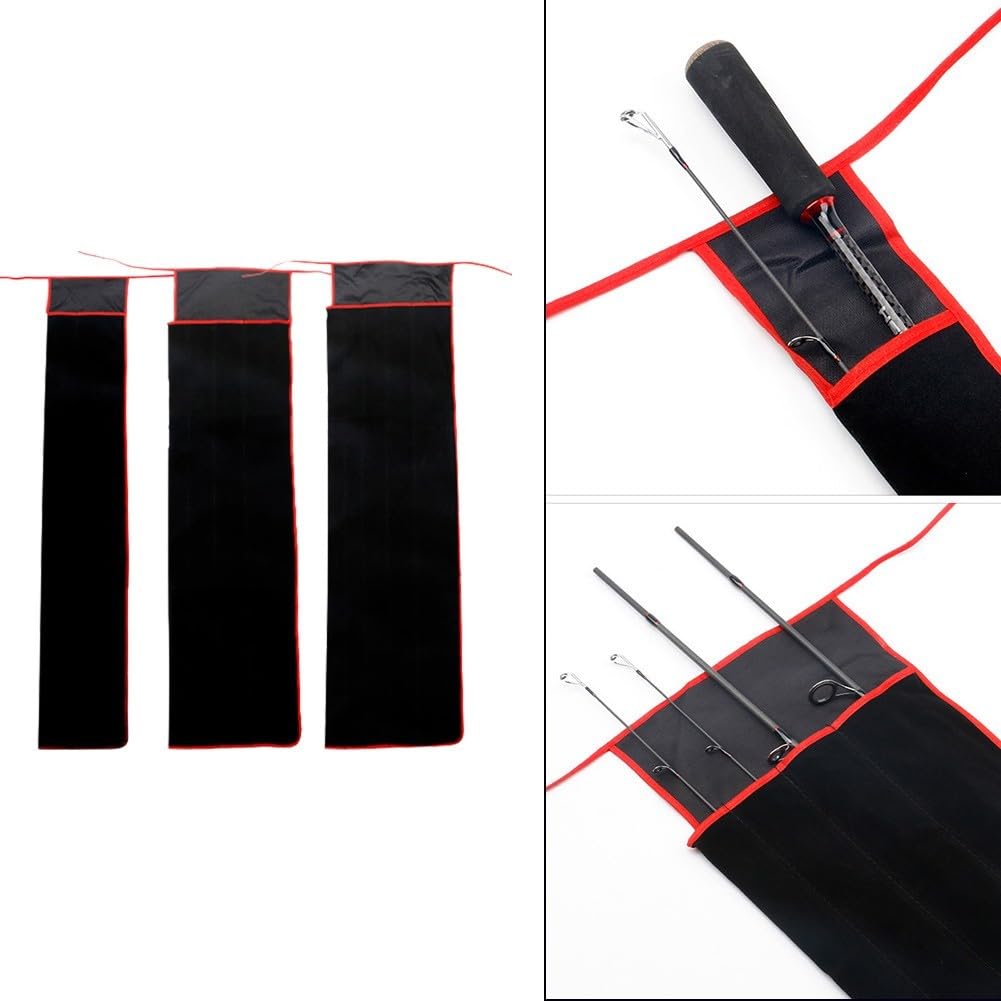 Oniissy Fishing Rod Bag, Oxford Cloth Case & Flannelette Storage Case For Most Fishing Rods On The Market