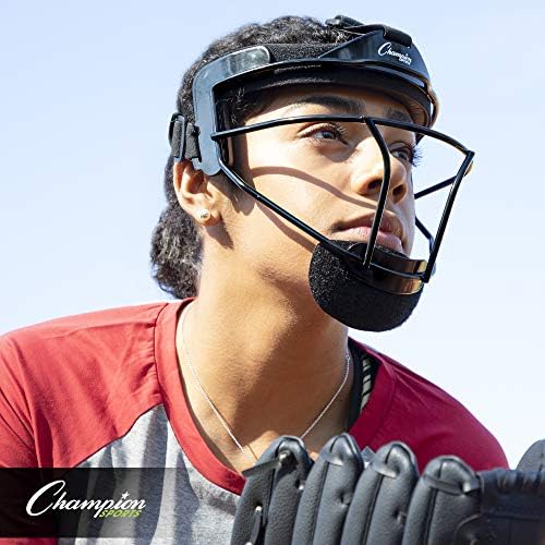 Champion Sports Steel Softball Face Mask - Classic Fielders Masks for Adults - Durable Head Guards - Premium Sports Accessories for Indoors and Outdoors - Multiple Styles