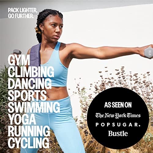 Acteon Quick Dry Gym Towels, Silver ION Odor-Free Super Absorbent Pink Towels, Pink Towel Set, Womens Workout Accessories for Body Sweat Yoga Tennis