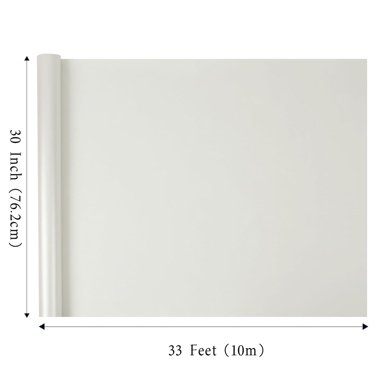 LaRibbons White Wrapping Paper, 30 Inch x 33 Feet, Solid Color Pearly-Lustre Gift Wrapping Paper Rolls for Wedding, Christmas, Valentine's Day, Birthday, Baby Shower