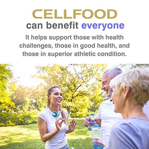 Cellfood Liquid Concentrate, 1 oz. - Original Oxygenating Immune Support Formula - Seaweed Sourced Minerals, Enzymes, Amino Acids, Electrolytes - Gluten Free, Non-GMO, Certified Kosher