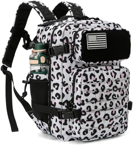 QT&QY 25L/35L/45L Military Tactical Backpack For Men Molle Daypack 3 Day Bug Out Bag Hiking Rucksack With Bottle Holder