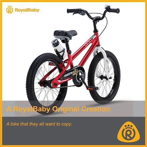 RoyalBaby Kids Bike EZ Freestyle Training Free Balance to Pedal Easy Learning Bicycle, 12-18 Inch for Toddlers to Big Kids