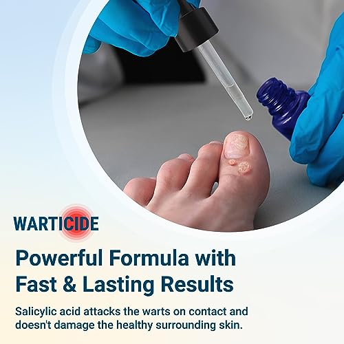 Warticide Fast-Acting Wart Remover - Plantar and Genital Wart Removal, Attacks Warts On Contact, Easy Application (1 Fluid Ounce)