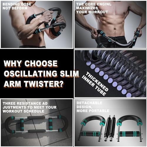 Ultimate Twister Arm Trainer, Adjustable Chest Workout Equipment, Arm Trainer For Men, Shoulder Muscle Training, Upper Body Strength Training Machine, Portable Spring Resistance Home Fitness Equipment