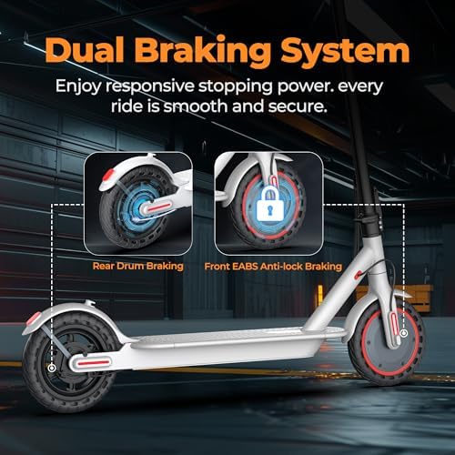 Electric Scooter for Adults, 8.5"/10" Tires, 19/22Mph, 350W/500W Motor, 21-28 Miles Range, Folding E-Scooter with Dual Suspension,APP(V1/SPRO/MAX/PRO)