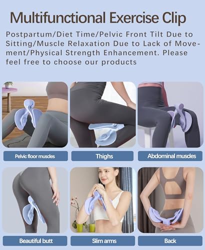 Thigh Master Hip Trainer Kegel Exerciser, Pelvic Floor Trainer, Kegel Trainer for Postpartum Rehabilitation, Trimmer Inner Thigh, Thigh Toner Workout