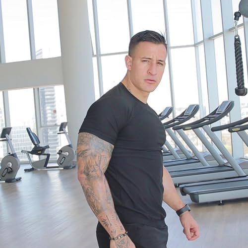 Sauna Shirt for Men Sweat Suit Compression T-Shirt Weight Loss Body Shaper Shirts for Workout Sports