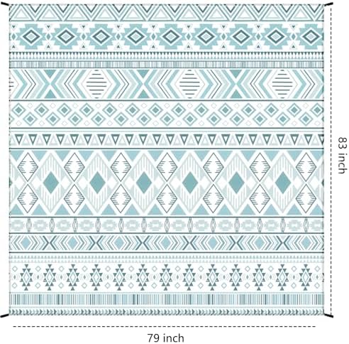 Beach Blanket Waterproof Sandproof Beach Mat 79" X 83" /10'x9'for 2-8 Adults Quick Drying Outdoor Picnic Mat Beach Accessories for Travel, Camping, Hiking