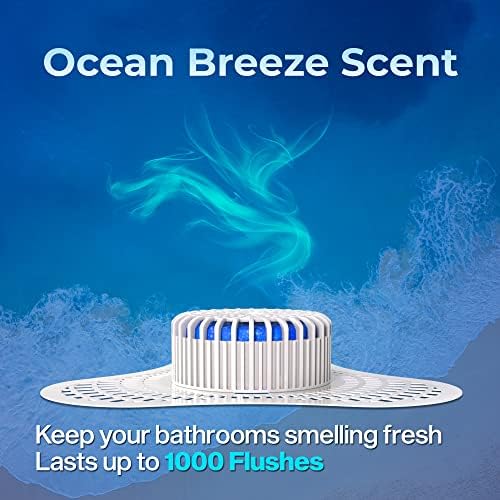 Urinal Screen Deodorizer (24 Pack) with Urinal Cakes Ocean Breeze Scent, Anti-Splash Urinal Deodorizer