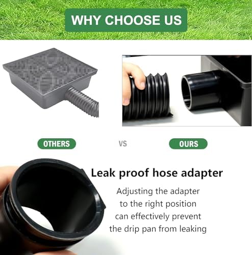 Gutter Downspout Extensions,Catch Basin Low Profile Downspout Extender | No Deep Dig Catch Basin, Flexible Pipe Extension to 5.1ft, Protect House Foundation