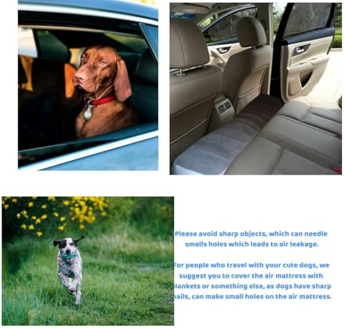 Car Air Mattress Back Seat Gap Pad Fill Extender Mattress for SUV Dogs Kids Adults Travel Bed Cushion Camping Air Couch Sleeping Rest Inflation Bed