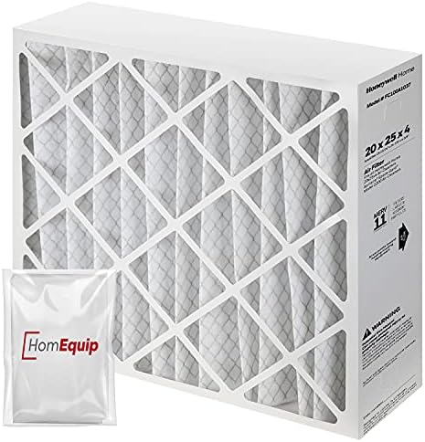 20x25x4 Furnace Filters, FC100A1037 Filter Replacement, Merv 11 Filter Media with Homequip Disposal Bag (2 Pack)