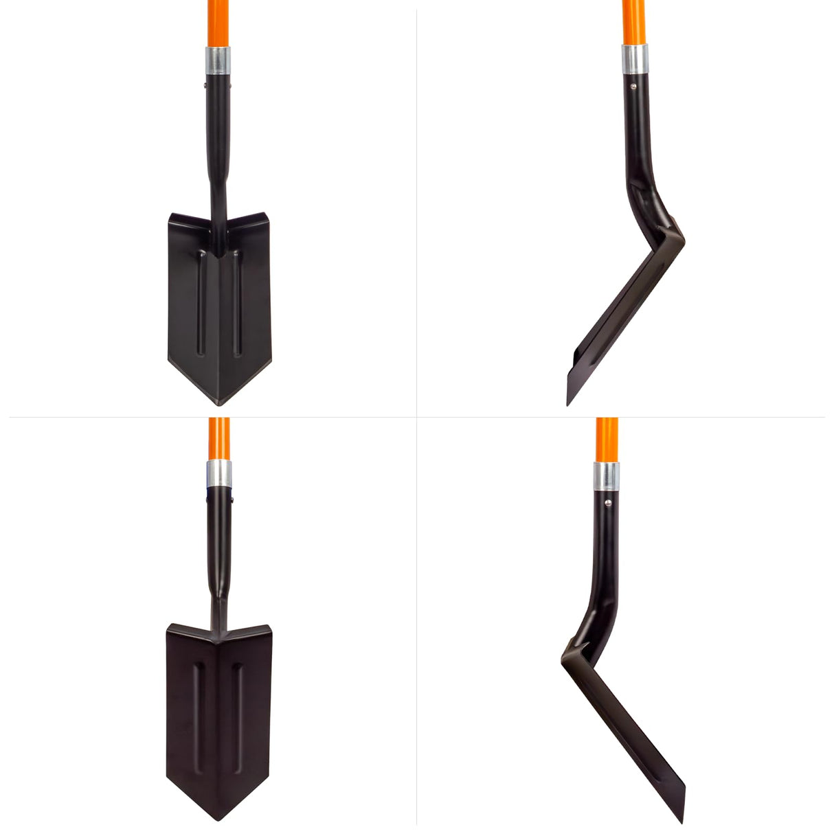 VNIMTI Trench Shovel Heavy Duty, 6-Inch Trenching Shovel with Fiberglass Handle, 58 Inches