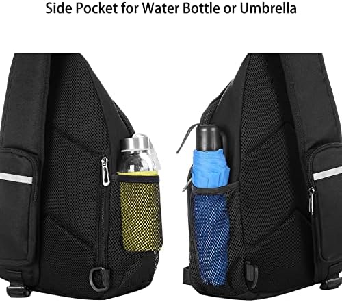 MOSISO Sling Backpack Bag, Crossbody Shoulder Bag Travel Hiking Daypack Chest Bag with Front Square Pocket&USB Charging Port