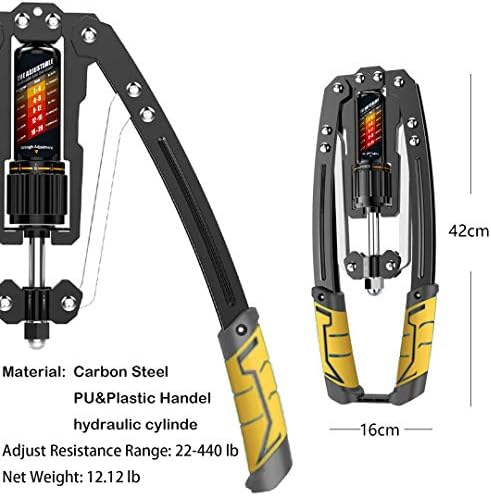 EAST MOUNT Twister Arm Exerciser - Adjustable 22-440lbs Hydraulic Power, Home Chest Expander, Shoulder Muscle Training Fitness Equipment, Arm Enhanced Exercise Strengthener.