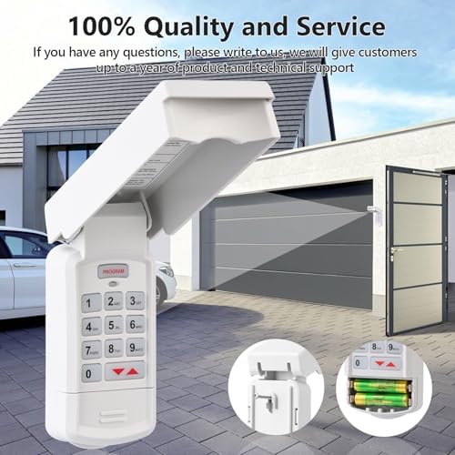 for Overhead Garage Door Opener Keypad, Compatible with All Overhead/Genie Garage Door Openers, Work with Model GK-R 37225R 37332R OKP-BX GK-BX GWKP, GWK-IC, ACSDG, ACSDA1, ACSD1G, B8QACSDA