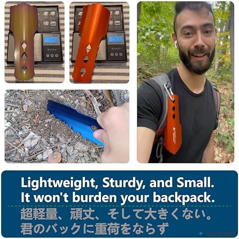 NACETURE Ultralight Backpacking Trowel Aluminum Shovel Small Potty Multitool with Longer Handle Design Essential for Hiking, Camping and Survival Bags(Black 1 Pack)