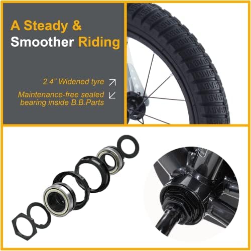 RoyalBaby Kids Bike EZ Freestyle Training Free Balance to Pedal Easy Learning Bicycle, 12-18 Inch for Toddlers to Big Kids