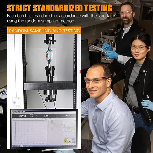 Heavy Duty Carabiner UIAA Certified Locking Carabiner 25KN (About 5620 lbs) Screw Lock Carabiner D Shape Carabiner Clip for Rock Climbing, Mountaineer, Aerial Work